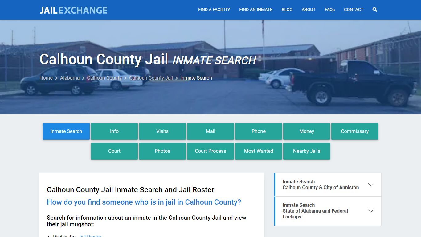 Inmate Search: Roster & Mugshots - Calhoun County Jail, AL